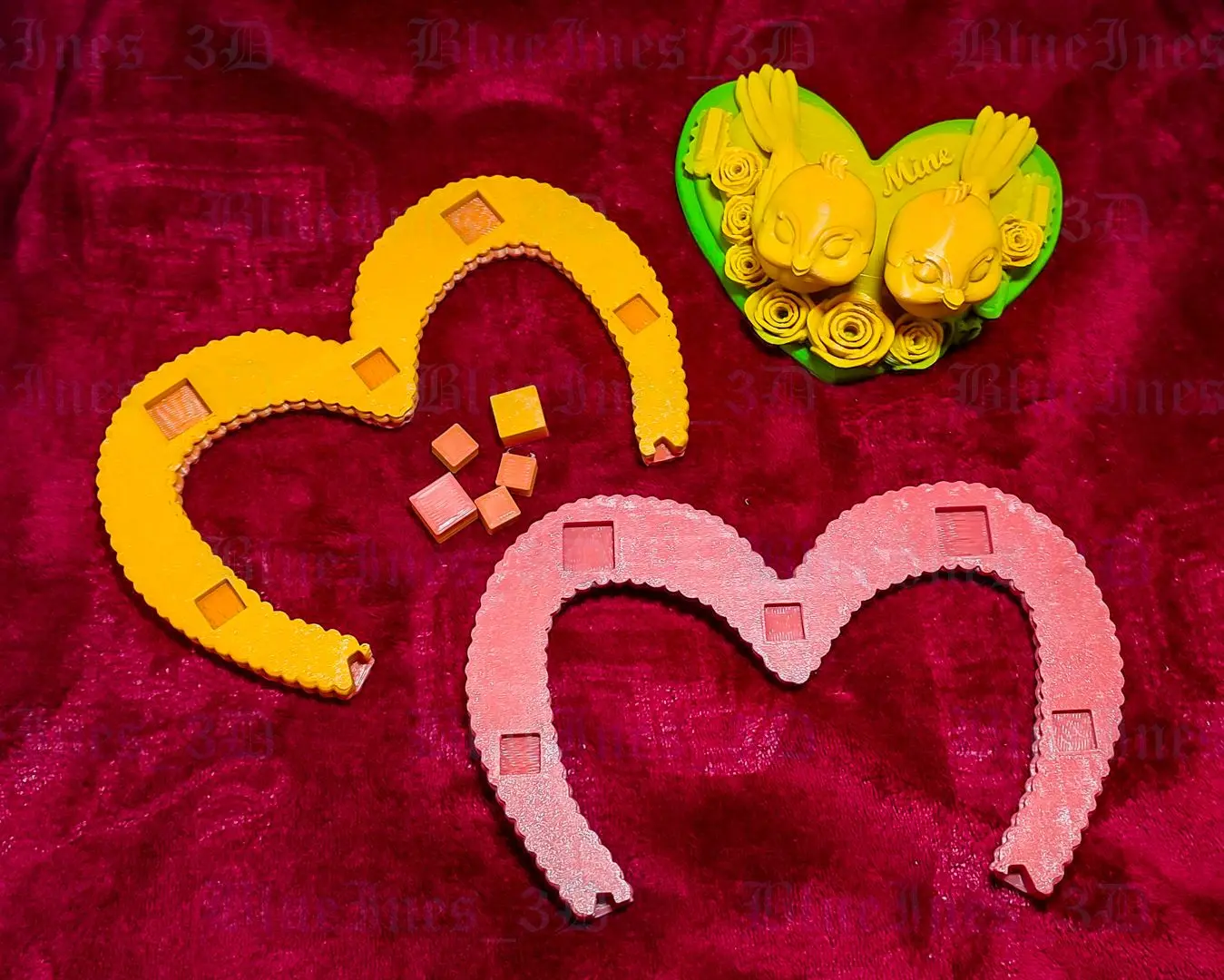 VALENTINE'S DAY HEART BIRDS WITH ROSES