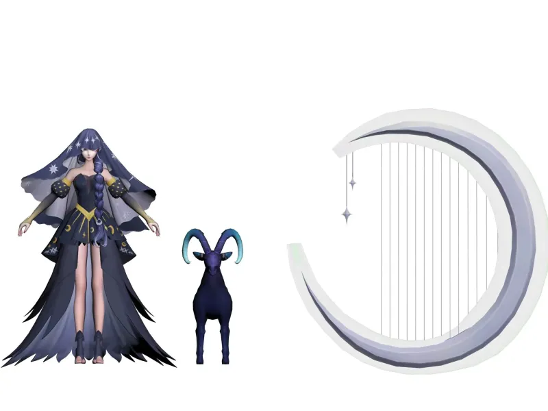 Saint Seiya Pandora Low-Poly 3D Model Games