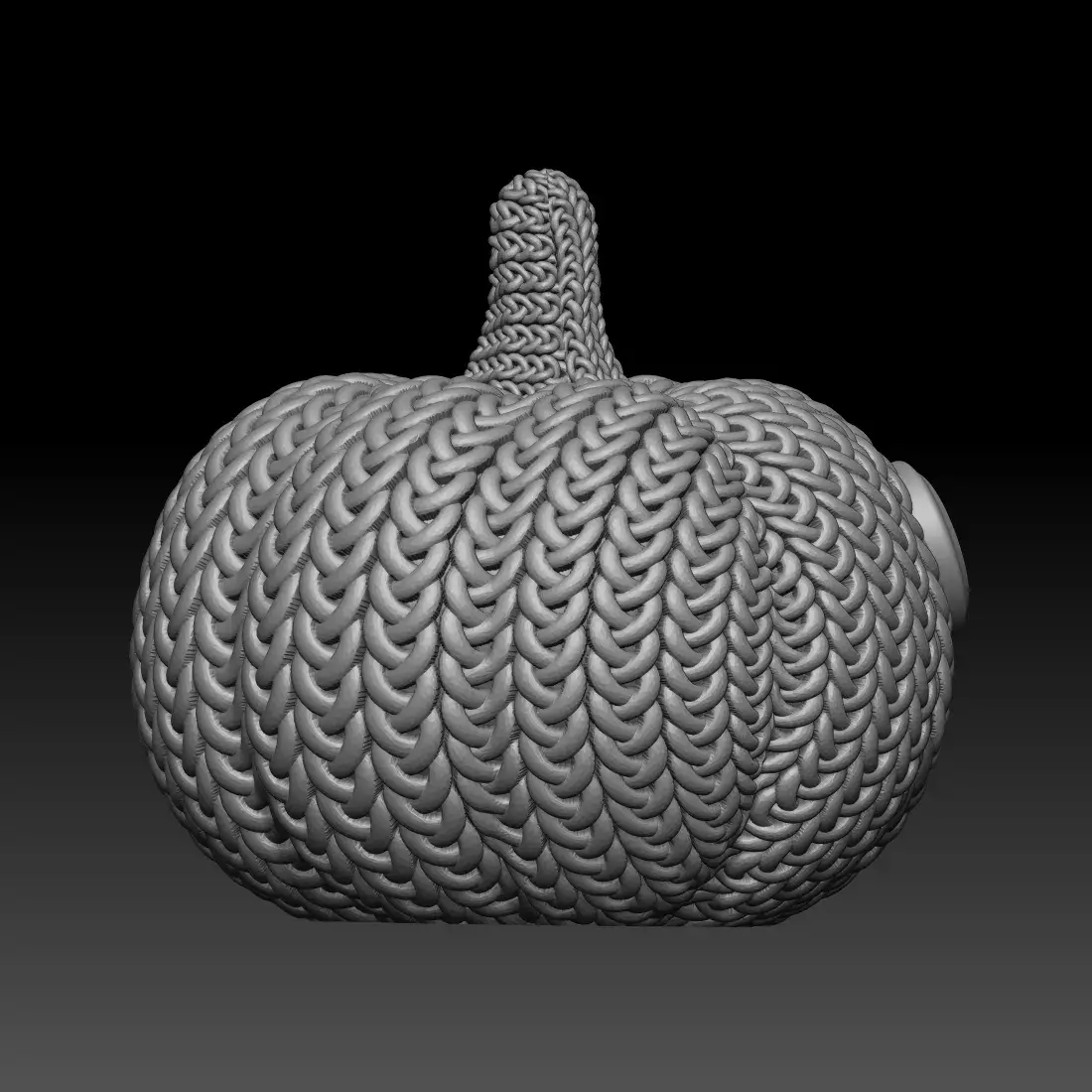 Knitted Halloween Pumpkin