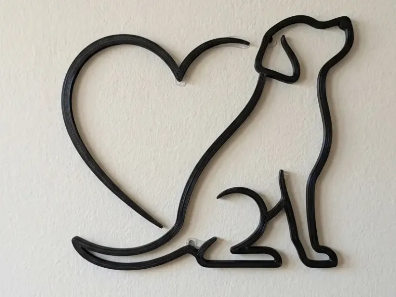 decoración perro corazon 3