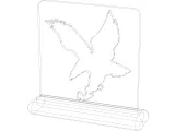 3D Art Eagle Stencil-3