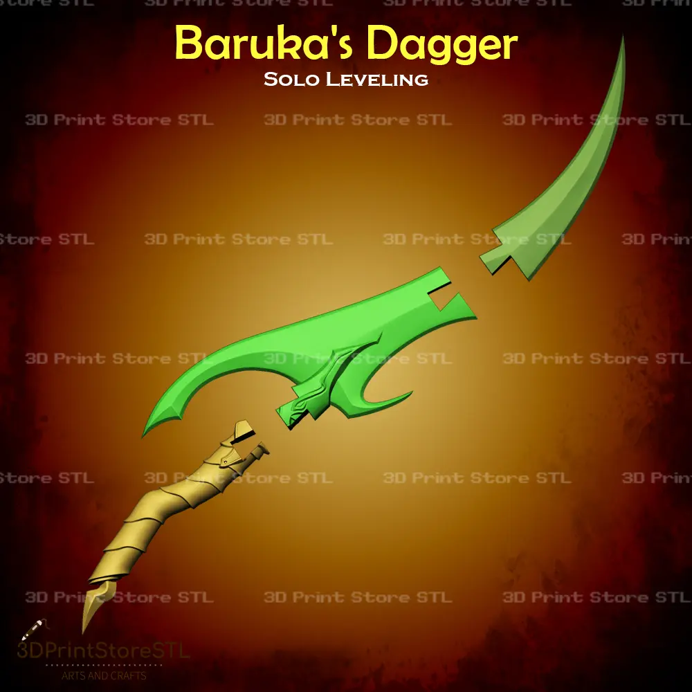 Baruka Dagger Cosplay Solo Leveling - STL File