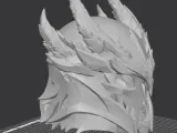 Obsidian Warden Helmet Bust-2