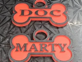 Dog Bone Tags