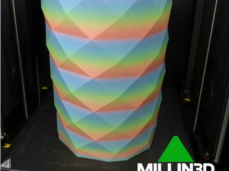 ديكور سلة مهملات هندسية لطيفة