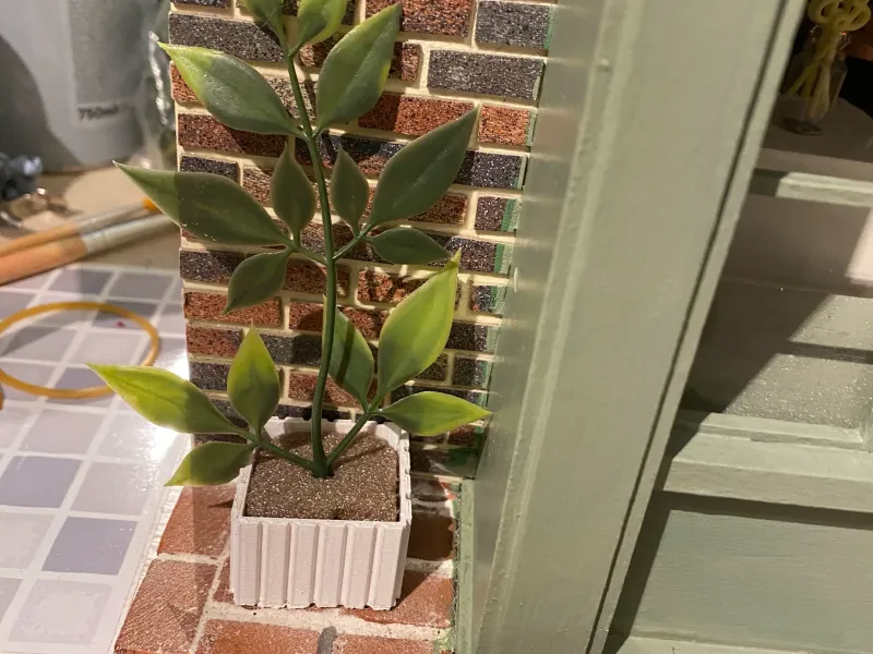 Jardinière pour maison de poupée à l'échelle 1/12e