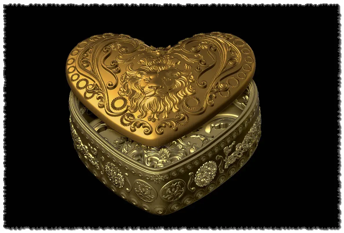 Valentines day Ornamental Heart Box  