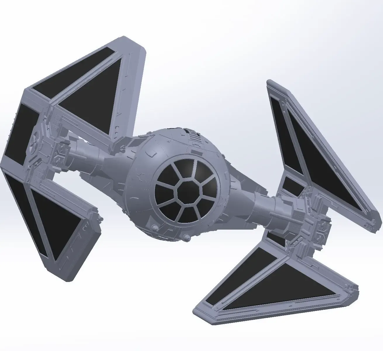 Star wars TIE Interceptor very well detailted scale 1:50