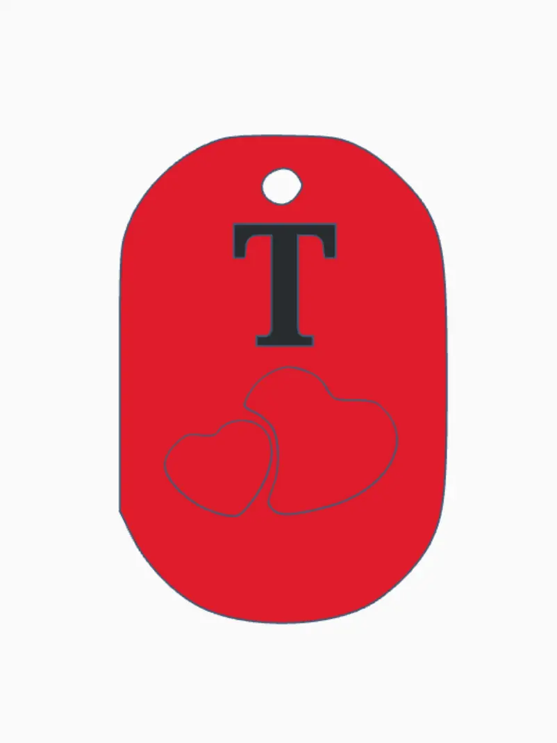 Valentine Keychain - T