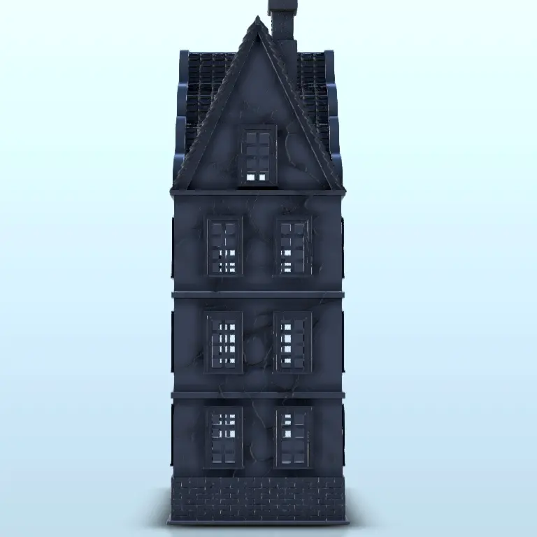 Barockes Haus 7 - Gelände WW2 Kulisse moderne Miniaturen