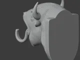 Bison Head Wall Hanger Coat and Key Holder Hook-5