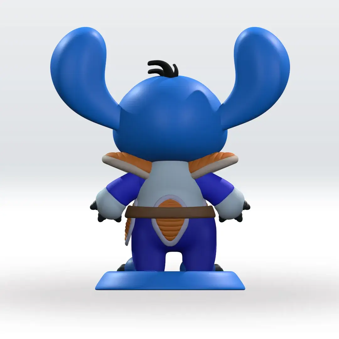Stitch Vegeta 3D Model STL file Fanart