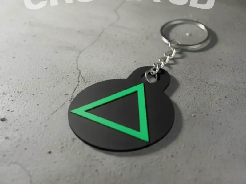 Triangle button keychain - Playstation