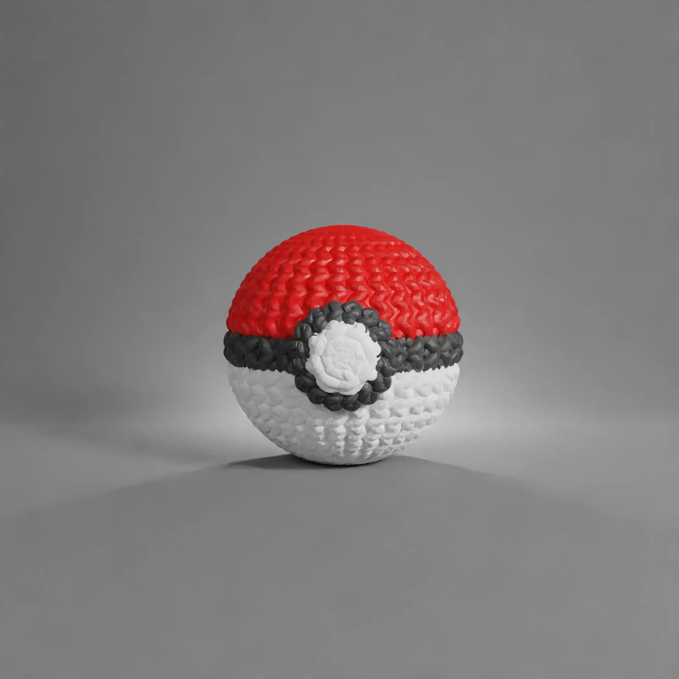 POKEBALL CROCHET KNITTED - STL & 3MF MULTICOLOR