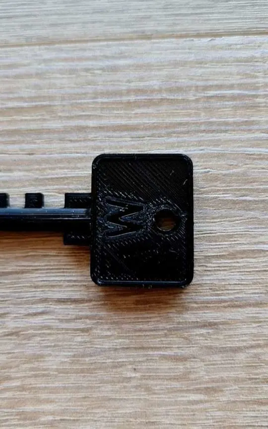 Key for car on accumulator