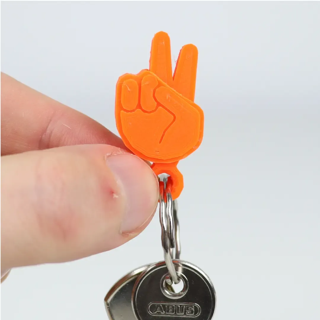 PRINT-IN-PLACE VICTORY KEYCHAIN
