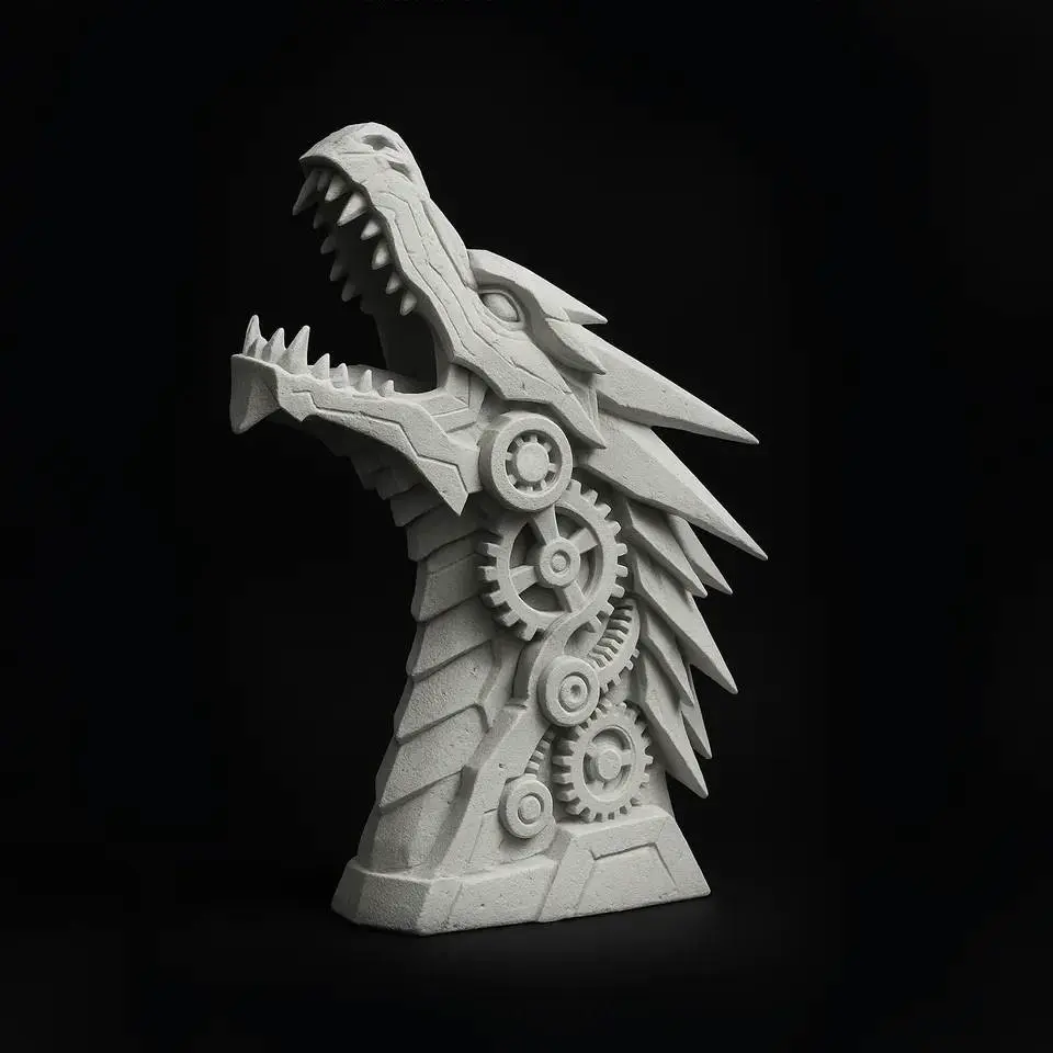 Mechanical Dragon Statue