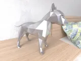 Terrier Dog  Lowpoly Low Poly-0