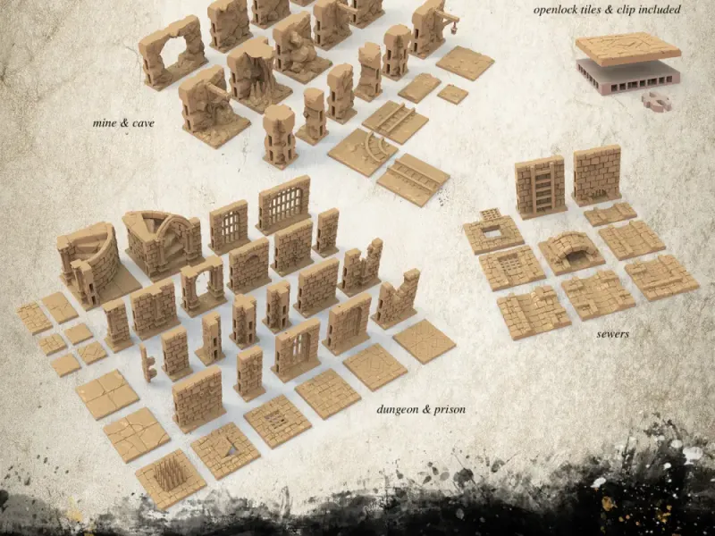 "Dungeon Master" Ultimate Tile Set