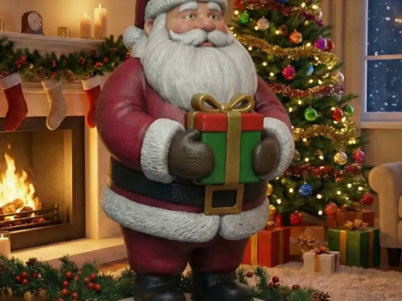 Classic Santa Claus Statue