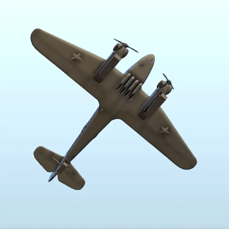 Yakovlev Yak-6 (on skis version) - WW2 Terrain plane