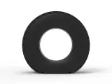 Offroad tire 75 deflated Scale 1:25-5