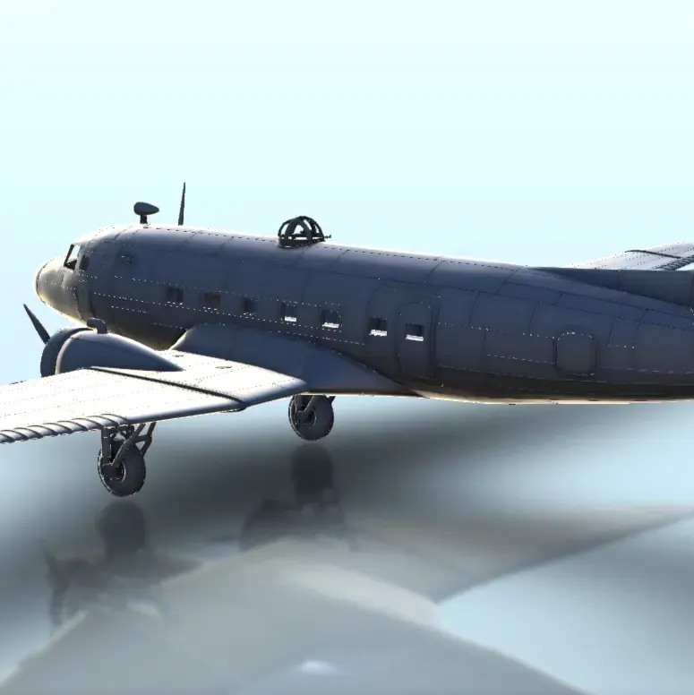 Lisunov Li-2 - WW2 Terrain plane aircraft diaroma