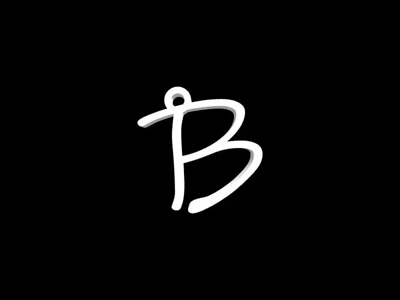 B keychain