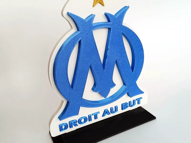 Logo 3D do Olympique de Marselha