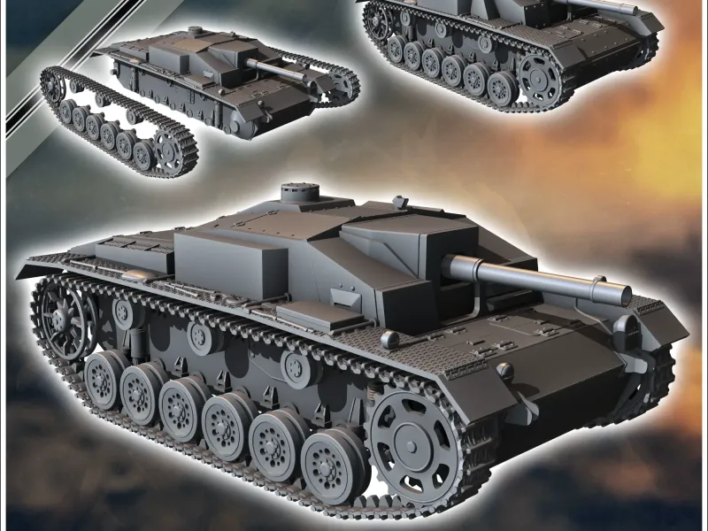 突撃砲 StuG III シュワーデ 火炎放射器 Flamm - 第二次世界大戦 ミニ