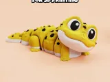 Cute leopard gecko STL File, Articulated Flexi Fidget Toy-5