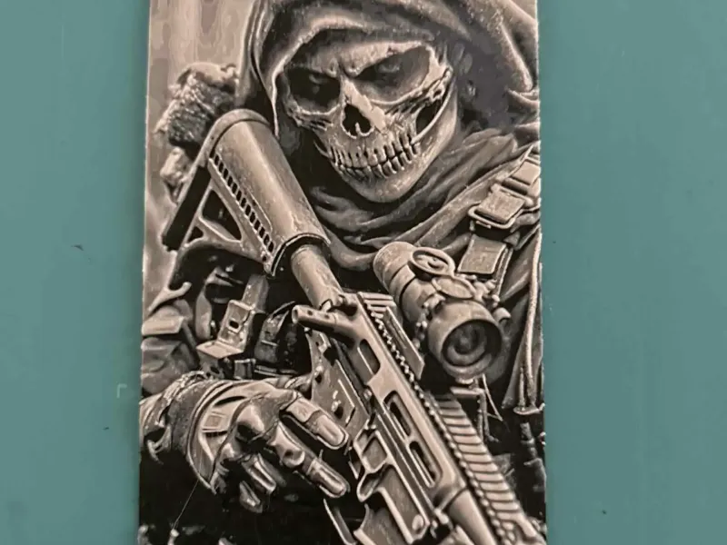 COD Ghost V 2 Hueforge Art
