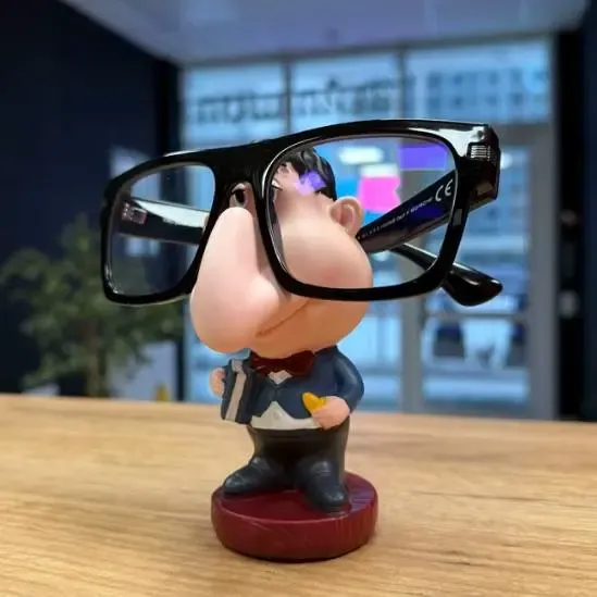 Cartoon Eyeglass Holder "The Intellectual"