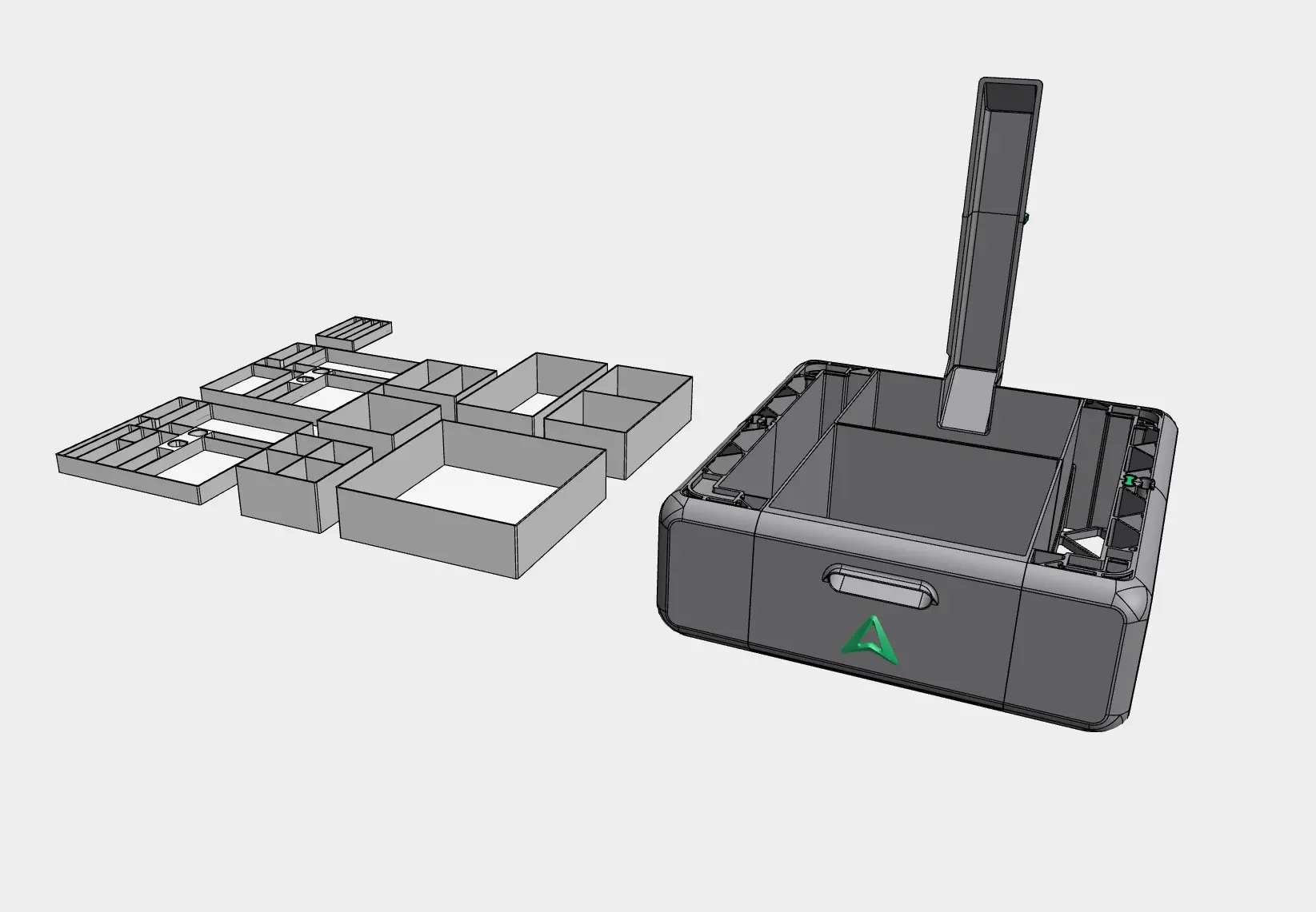 XXL K2 Base with waste drawer / tool drawer / waste chute !