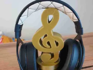 MUSIC HEADPHONE STAND by 3DPRINTBUNNY