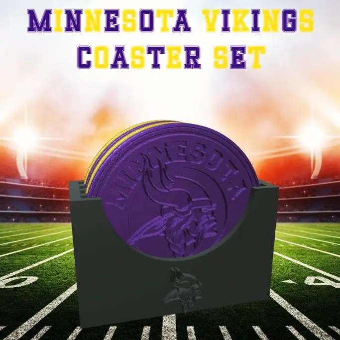 Minnesota Vikings Coaster Set (NFL)