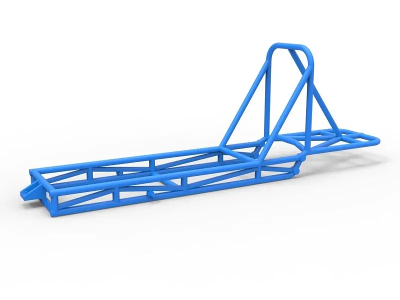 Frame of old school Front engine dragster V4 Scale 1:25