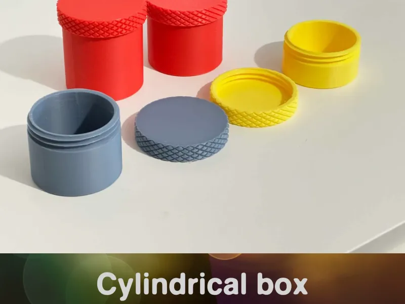 Cylindrical box with screw lid (D60)