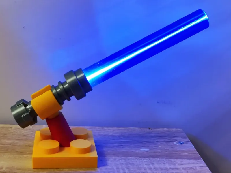 Lego Light Up Lightsaber with Stand using ******** LED Light
