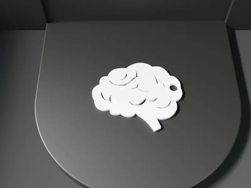 Free Brain Keychain