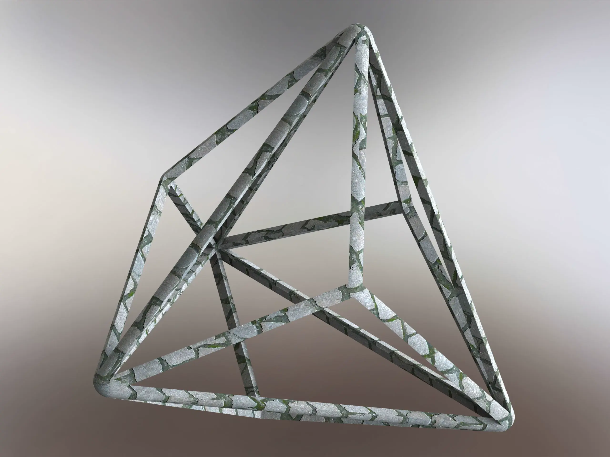 Drahtgitterform Triakis-Tetraeder