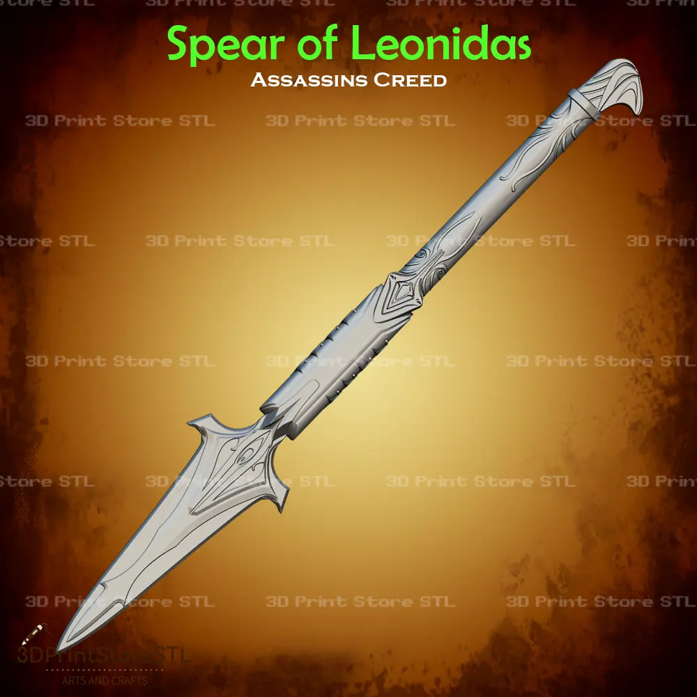 Lanza de Leónidas Cosplay Assassins Creed Odyssey - STL File