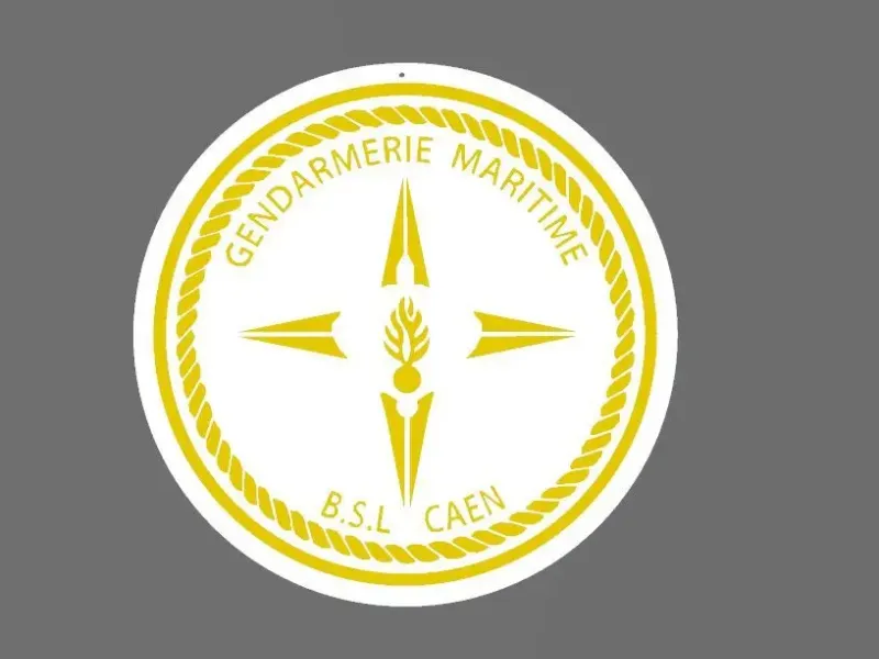 Badge of the BSL Caen maritime gendarmerie