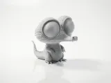 Cute Alligator Figurine Chibi 3D Printable-2