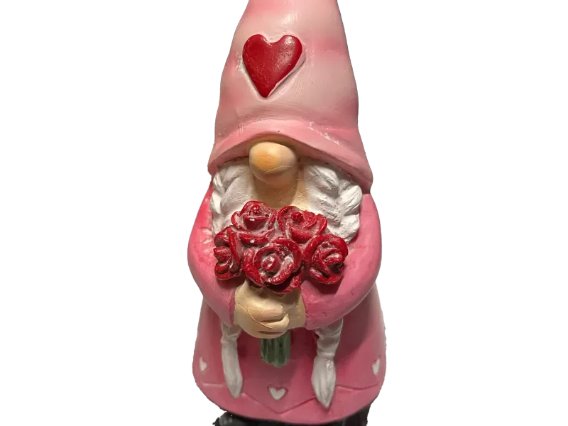 Sevgililer Günü Çiçekli Gnome