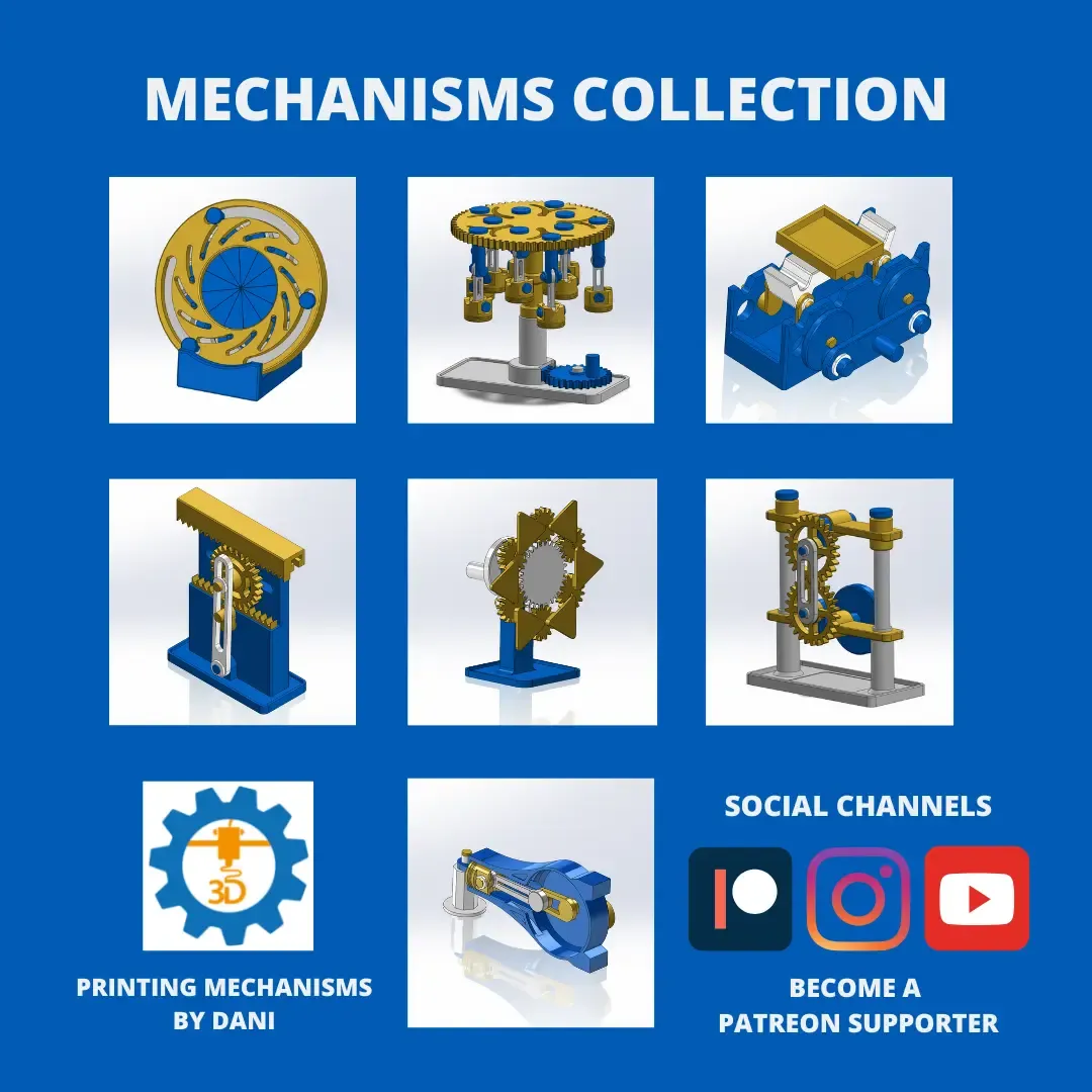 GEARS MECHANISM TOY - KINEMATIC MECHANICAL ASSEMBLY TOY