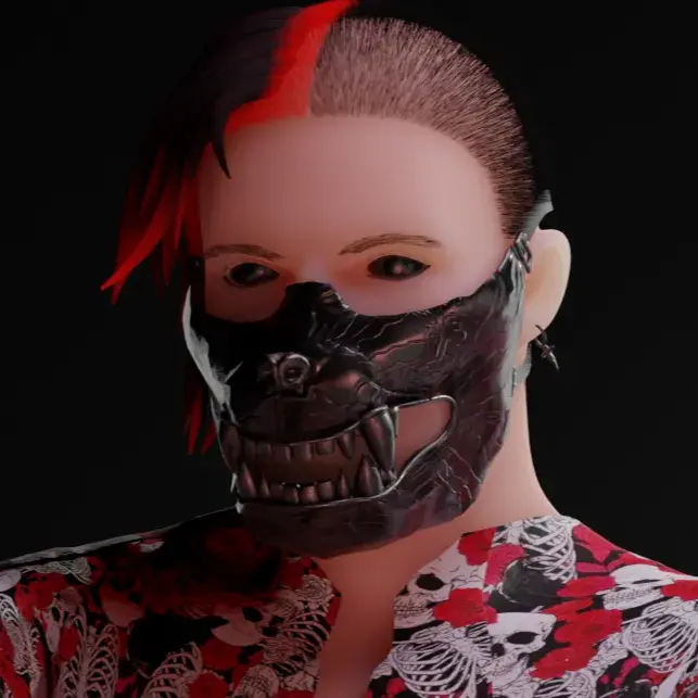 Wolf Mask / Ku-Ronin Mask, Ronin, Japanese Mask 🐺