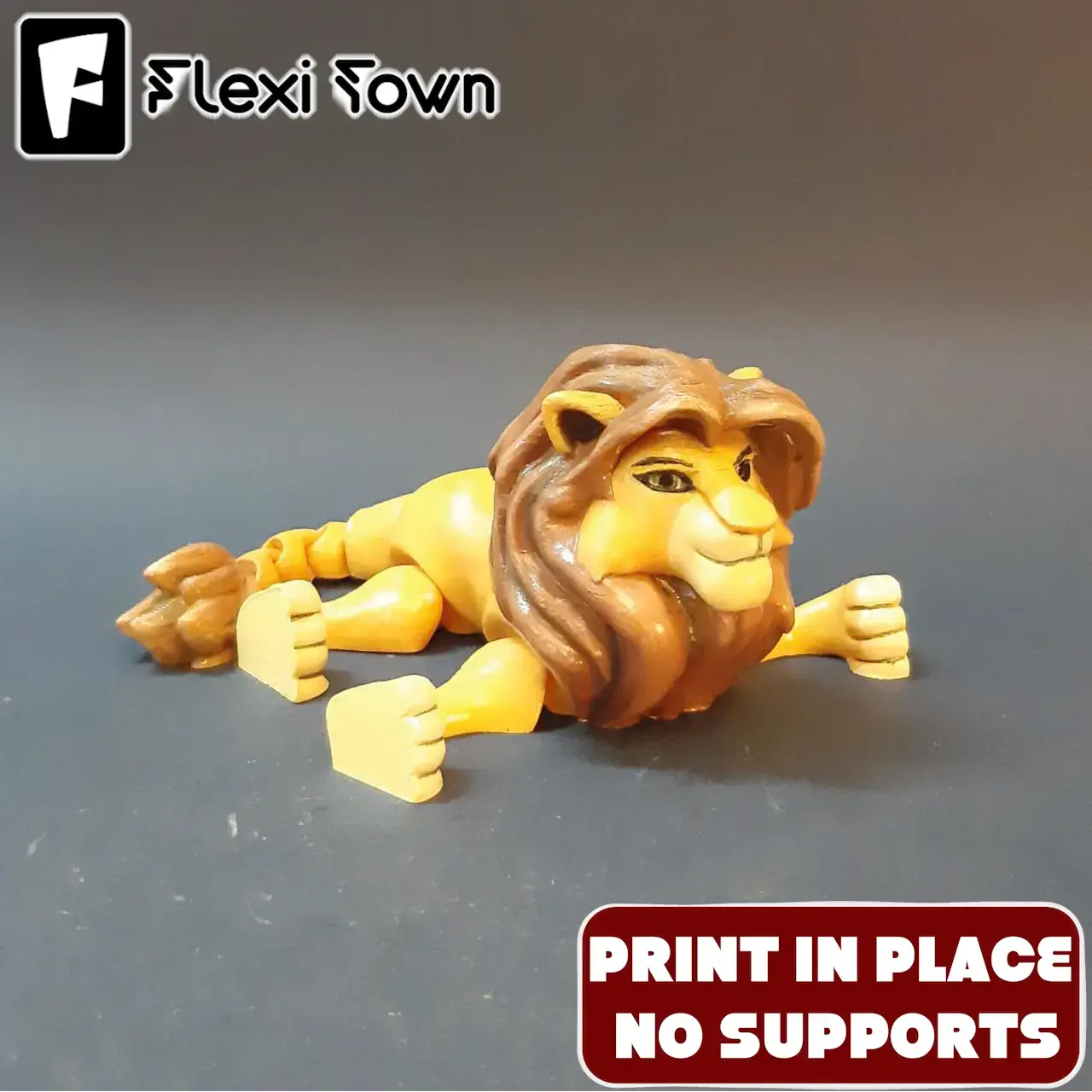 Flexi Print-in-Place Lion, Le Roi Lion, Simba