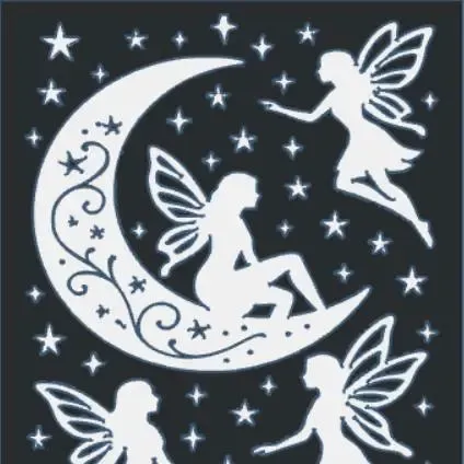 The Moon and the Fairies Wall art