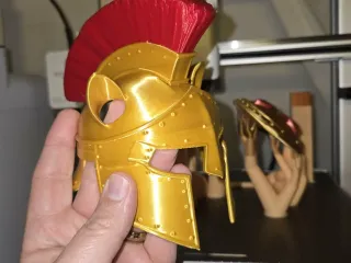 Spartan Cat Helmet w/ Sword and Shield Arms